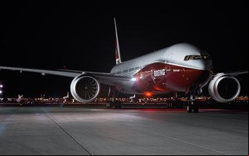 Imagem Boeing 777X terá  touch screen