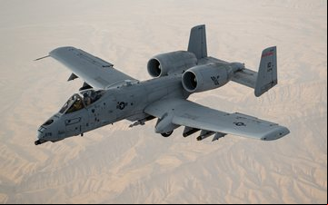 O A-10 Thunderbolt II está entre os principais aviões de ataque ar-superfície - USAF