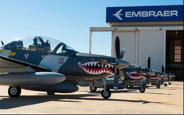 Super Tucano é operado por 15 forças aéreas em todo o globo - Embraer