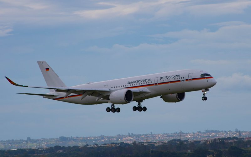 Dois A350 são os substitutos dos antigos A340 do governo alemão - AERO Magazine / André Magalhães