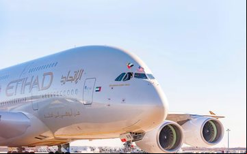 Parado desde a pandemia de 2020, sétimo Airbus A380 da Etihad deverá retornar à operação em 2025 - Divulgação