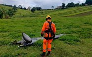 O Piper Malibu seguia do aeroporto dos Amarais, em Campinas, para Belo Horizonte - Corpo de Bombeiros-MG
