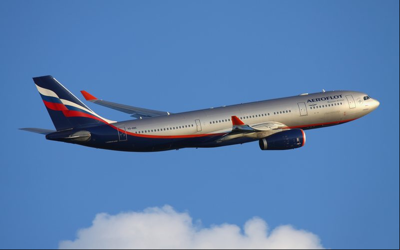 Aviões russos com registros que começam com VP- ou VQ- foram afetados - Divulgação