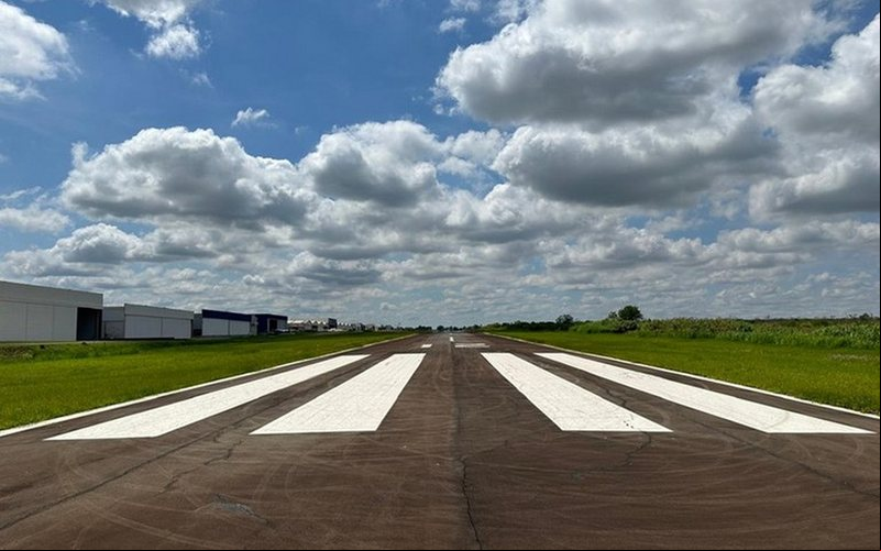 Com recursos do Fundo Nacional da Aviação Civil (FNAC), obras de melhorias no aeródromo possibilitará receber aeronaves do porte do ATR42 - Divulgação