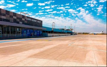 O aeroporto da capital do Mato Grosso do Sul recebeu 1,2 milhão de ageiros em 2022 - Ministério da Infraestrutura