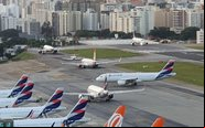 O aeroporto de Congonhas (foto) já recuperou 120% do movimento perdido na pandemia de covid-19 - Infraero/Divulgação