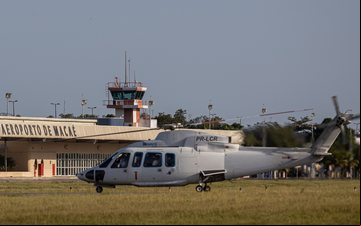 A operação offshore, feita por helicópteros, continuará normalmente durante as obras - Rui Porto Filho