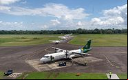 Historicamente o aeroporto de Parintins sempre registra algo movimento durante o festival folclórico - Divulgação/DECEA