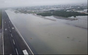 O aeroporto Salgado Filho continua sem previsão para o retorno das operações - Redes Sociais