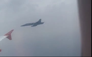 Aeronave seguia de Londres, no Reino Unido, para a Ilha de Menorca, na Espanha - Reprodução/Redes Sociais