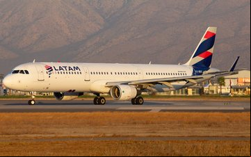 Airbus A321-200 da Latam Airlines - Guilherme Amâncio