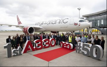 Avião é o 50.º que o fabricante europeu entrega à companhia aérea britânica - Master Films/Pascal Pigeyre - Via Airbus