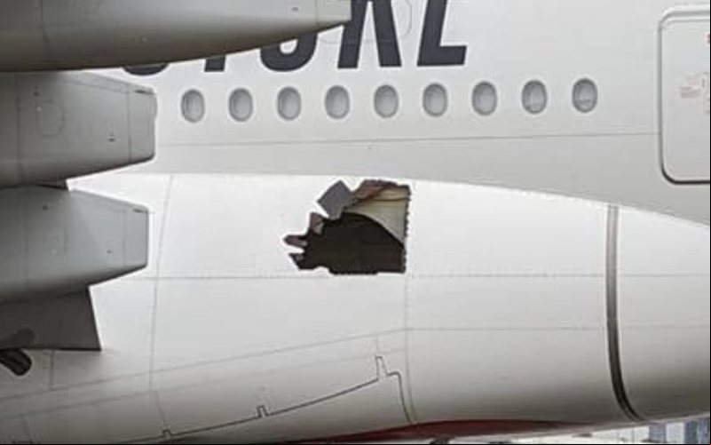 O problema em um Airbus A380 teria sido causado por uma falha no trem de pouso - Divulgação