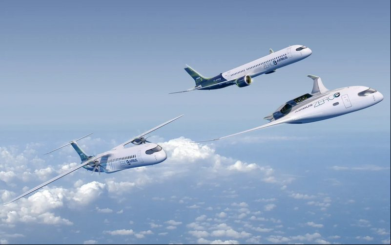 Parceria entre Airbus e Avolon será no intuito de explorar o potencial das aeronaves movidas a hidrogênio - Divulgação