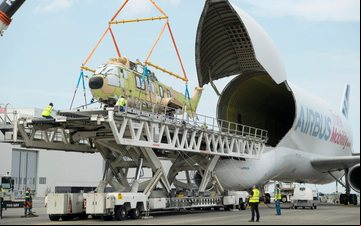 O Beluga ST é um avião de transporte superdimensionado da Airbus, projetado para carregar cargas volumosas como fuselagens e asas. - Airbus/Divulgação