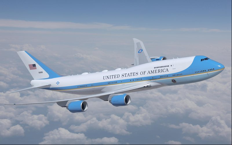 Pintura do novo Air Force One é outra indefinição com o retorno de Trump - Boeing/Reprodução
