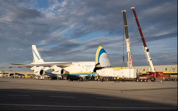 O An-124-100 é atualmente o principal avião da frota da Antonov Airlines - Moussa Faddoul/Antonov Airlines