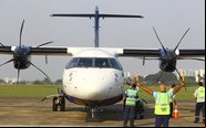 A Azul possui cerca de 40 turboélices da ATR em sua frota - Divulgação
