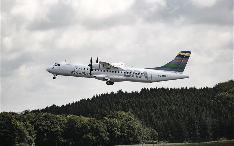 Voo de pouco mais de hora partiu do litoral da Suécia para Estocolmo - ATR/Divulgação