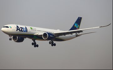 A nova rota da Azul será operada pelo Airbus A330neo, com 298 assentos - Azul/Divulgação