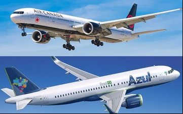 A Air Canada voa de Montreal e Toronto para São Paulo, que recebe voos da Azul de sete destinos - Divulgação