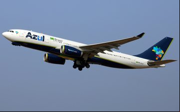 Azul possui quatro A330-200 ativos - Luis Neves