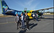 Voo procedente de Jundiaí marcou a liberação do aeroporto de Registro para operações comerciais - Divulgação
