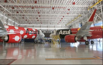 Frota com personagens da Disney é composta atualmente por aeronaves da família Airbus A320neo - Divulgação