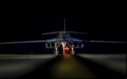 B-1B Lancer é um dos três modelos de bombardeiros da frota dos EUA - USAF