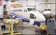 A Blackhawk e a Collins Aerospace uniram forças para melhorar os King Air nas versões 350i e 360 - Blackhawk Aerospace/Divulgação