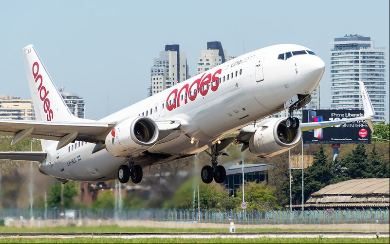 A Andes suspendeu as operações em 2020 e agora volta a operar no mercado de fretamento - AERO Magazine/Martín Romero