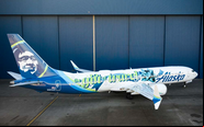 Pintura especial promove a doação de 1 milhão de milhas para projetos sociais - Alaska Airlines/Molly Smith