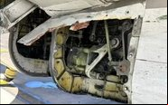 Boeing 737 perdeu parte da fuselagem inferior direita - Divulgação