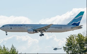 Os voos serão operados pelo Boeing 767 da portuguesa EuroAtlantic Airways - Divulgação