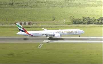 Os voos serão realizados diariamente pelo Boeing 777-300 - Divulgação