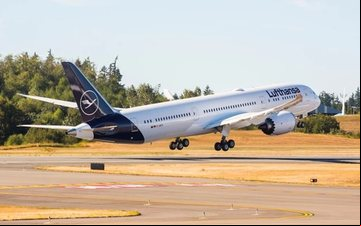 Companhia aérea alemã opera atualmente com dois Boeing 787 - Divulgação