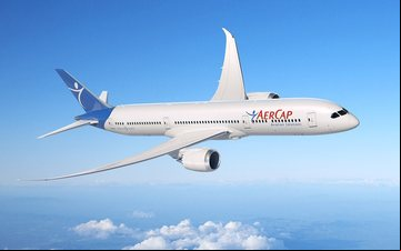 A AerCap Holdings encomendou cinco Boeing 787-9 adicionais durante o Farnborough Airshow 2022 - Divulgação