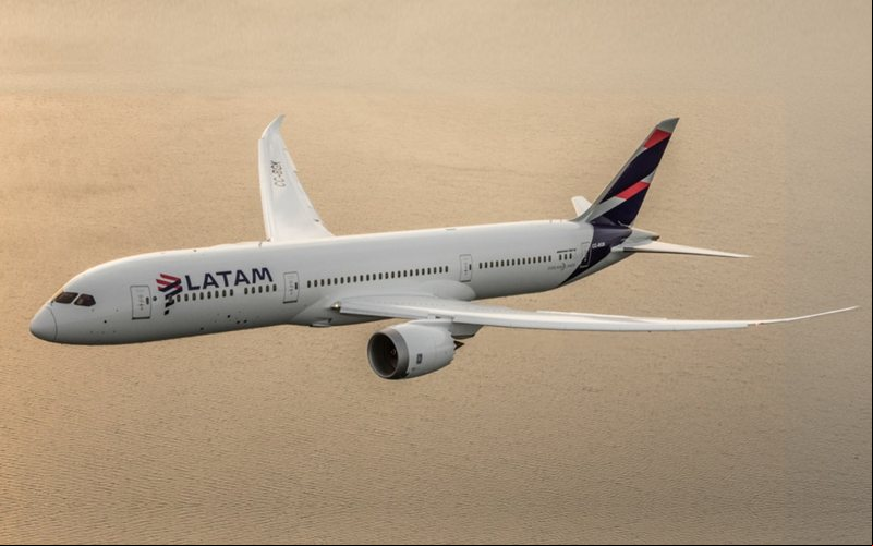 Latam transportou mais de 20,9 milhões de pessoas no primeiro trimestre, impulsionado pelo aumento de 10,7% na oferta de assentos em voos internacionais - Latam Brasil/Divulgação