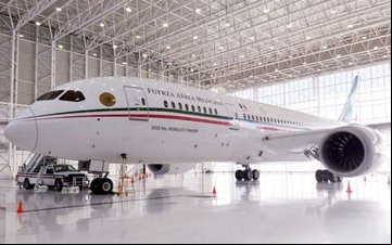 O Boeing 787-8 havia sido adquirido pelo governo mexicano em 2014 - Secretaria de Fazenda e Crédito Público do México/Divulgação