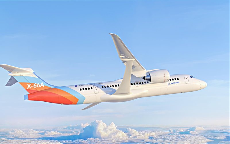 Segundo a Boeing, a aeronave irá emitir 30% menos carbono e irá reduzir o consumo de combustível na mesma proporção - Boeing/Divulgação