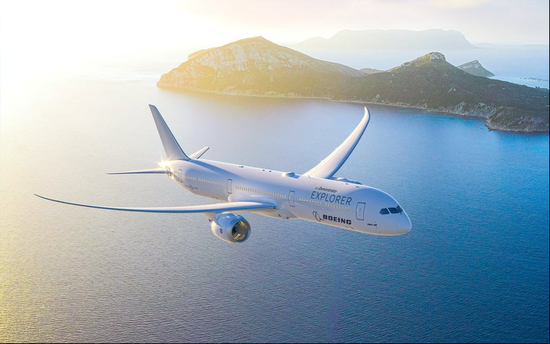 Explorer denominação dada ao 787-10 nos testes do programa de sustentabilidade - Divulgação