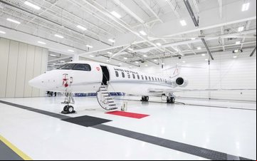 A entrega da aeronave foi concluída em dezembro e o primeira operação pela Federal Air Transport Service já está agendada - Bombardier