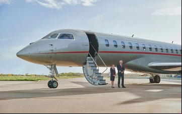 A aeronave está avaliada em cerca de R$ 360 milhões - VistaJet/Divulgação