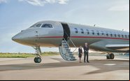 A aeronave está avaliada em cerca de R$ 360 milhões - VistaJet/Divulgação