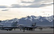 Caças EA-18G Growler são uma a variante do Boeing F/A-18E/F Super Hornet - Departamento de Defesa dos EUA