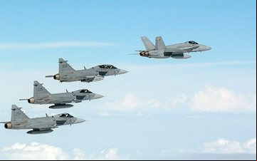 Tendo sucesso a entrada da Suécia e Finlândia na Otan, a aliança militar ará a ter 32 membros - Força Aérea Finlandesa