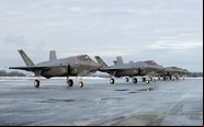 Países europeus como o Reino Unido e Holanda também enviaram caças F-35 para a região - USAF