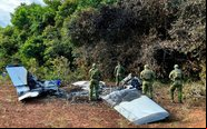 A aeronave foi incendiada pelos tripulantes, que fugiram - Polícia Federal