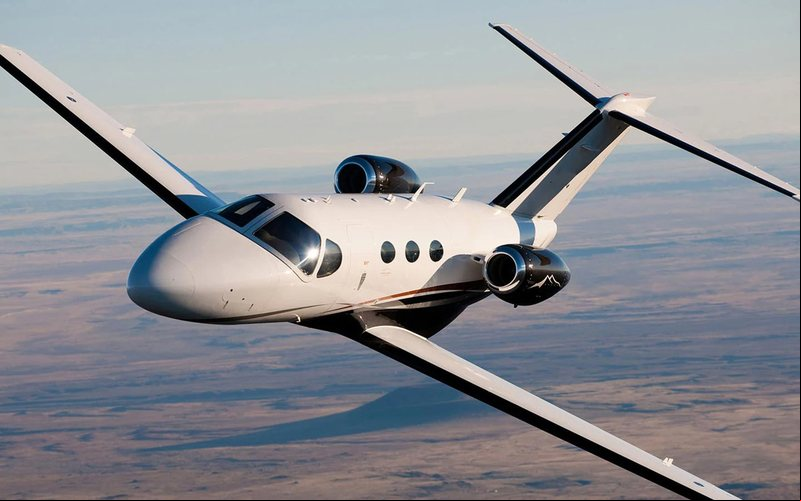 Cessna Citation Mustang teve estabilizador vertical danificado - Divulgação
