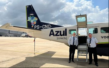 Os voos serão realizados três vezes por semana pelo Cessna 208B Grand Caravan da Azul Conecta - Azul Linhas Aéreas/Divulgação